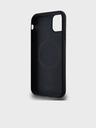 DKNY PU Leather Repeat Pattern Stack Logo Magsafe Zadní Kryt pro iPhone 11 Black DKNY