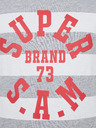 Sam 73 Bílo-šedé dětské pruhované tričko SAM 73 Siobhan