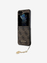 Guess Guess 4G Charm Zadní Kryt pro Samsung Galaxy Z Flip 5 Brown