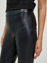 Guess Černé dámské koženkové legíny Guess New Priscilla