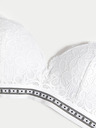 Marks & Spencer Bílá dámská push-up podprsenka s krajkou Marks & Spencer Cleo