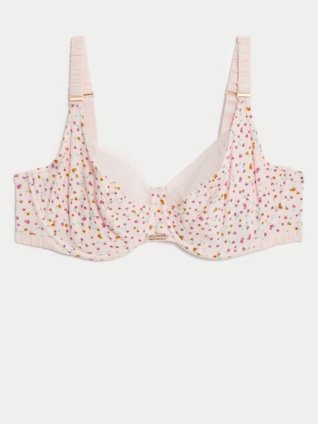 Marks & Spencer Světle růžová dámská květovaná podprsenka Marks & Spencer Rose