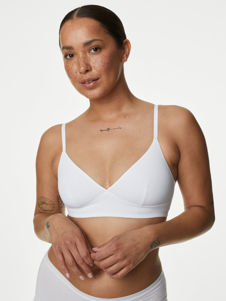 Marks & Spencer Bílá dámská braletka bez kostic Marks & Spencer Flexifit™
