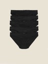 Marks & Spencer Bikini kalhotky z bavlny s lycrou®, 5 ks v balení Marks & Spencer černá
