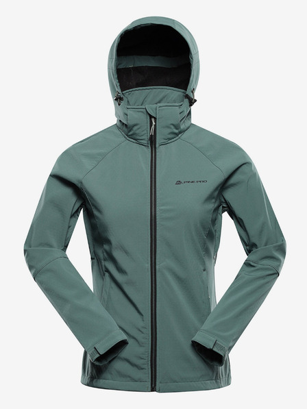 ALPINE PRO Dámská softshellová bunda s membránou ALPINE PRO HOORA zelená
