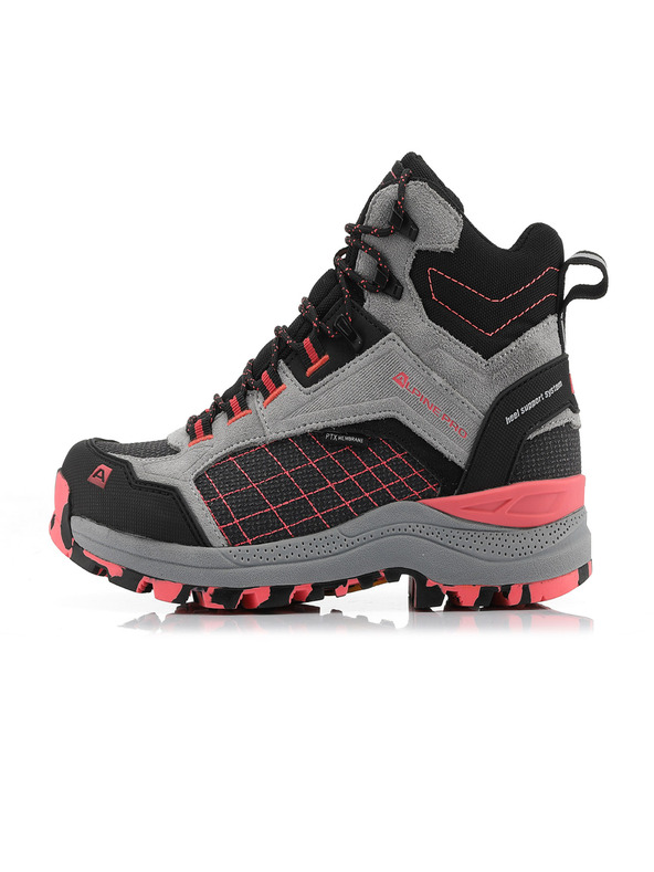 ALPINE PRO Šedá dámská outdoorová obuv s membránou PTX Alpine Pro Zerne