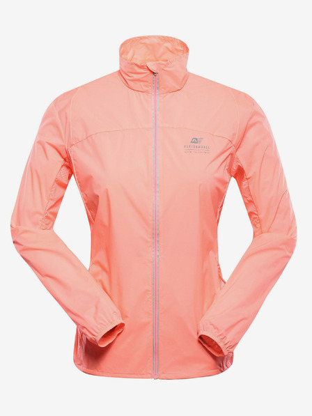 ALPINE PRO Dámská ultralehká bunda s úpravou dwr ALPINE PRO SPINA neon salmon