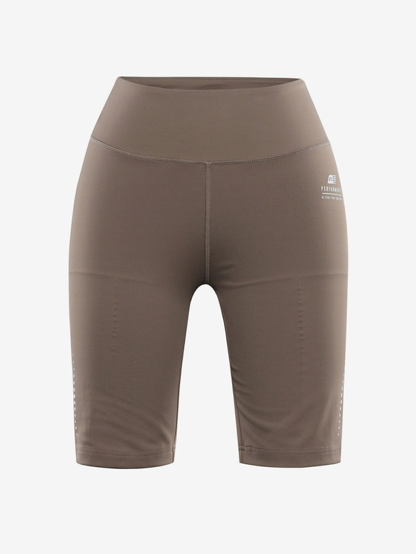 ALPINE PRO Dámské krátké legíny ALPINE PRO GARELA walnut