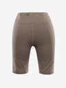 ALPINE PRO Dámské krátké legíny ALPINE PRO GARELA walnut