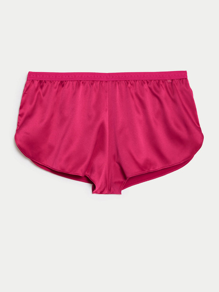 Marks & Spencer Tmavě růžové dámské saténové pyžamové kraťasy Marks & Spencer Ines