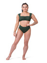 Nebbia Miami retro bikini - vrchní díl 553 S,dark green