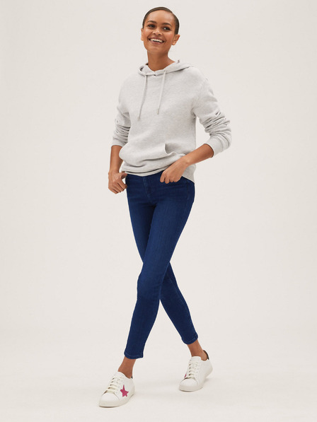 Marks & Spencer Modré dámské skinny fit džíny Marks & Spencer