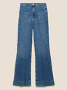 Marks & Spencer Modré dámské bootcut džíny s vysokým pasem Marks & Spencer