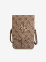 Guess Guess PU 4G Metal Logo Taška na Telefon Brown