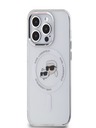 Karl Lagerfeld Karl Lagerfeld IML K&CH Heads Metal Frame MagSafe Zadní Kryt pro iPhone 13 Pro Transparent