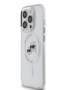 Karl Lagerfeld Karl Lagerfeld IML K&CH Heads Metal Frame MagSafe Zadní Kryt pro iPhone 13 Pro Transparent