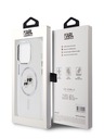 Karl Lagerfeld Karl Lagerfeld IML K&CH Heads Metal Frame MagSafe Zadní Kryt pro iPhone 13 Pro Transparent
