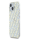 Karl Lagerfeld Karl Lagerfeld IML Electroplated Repeated Logo Zadní Kryt pro iPhone 15 Gold