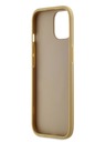Karl Lagerfeld Wrinkled PU Signature Logo Zadní Kryt pro iPhone 15 Gold Karl Lagerfeld