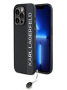 Karl Lagerfeld Karl Lagerfeld PU Saffiano Rhinestone Charm Zadní Kryt pro iPhone 15 Pro Black