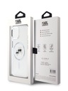 Karl Lagerfeld Karl Lagerfeld IML K&CH Heads Metal Frame MagSafe Zadní Kryt pro iPhone 15 Transparent
