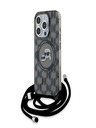 Karl Lagerfeld Karl Lagerfeld IML Monogram Crossbody K&CH Heads MagSafe Zadní Kryt pro iPhone 15 Pro Max Black