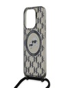 Karl Lagerfeld Karl Lagerfeld IML Monogram Crossbody K&CH Heads MagSafe Zadní Kryt pro iPhone 15 Pro Max Black
