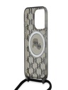 Karl Lagerfeld Karl Lagerfeld IML Monogram Crossbody K&CH Heads MagSafe Zadní Kryt pro iPhone 15 Pro Max Black