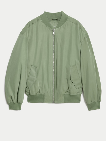 Marks & Spencer Zelený dámský bomber Marks & Spencer