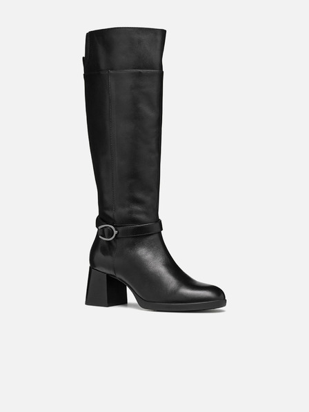 Geox Černé dámské kozačky Geox Walk Pleasure 55