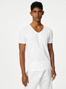 Marks & Spencer Sada tří pánských basic triček v bílé barvě s technologií Cool & Fresh™ Marks & Spencer