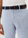 Marks & Spencer Modré pánské chino šortky s páskem s příměsí lnu Marks & Spencer