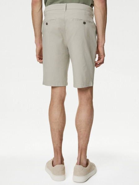 Marks & Spencer Béžové pánské chino kraťasy Marks & Spencer