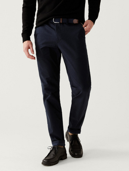 Marks & Spencer Tmavě modré pánské chino kalhoty Marks & Spencer