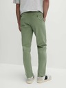 Marks & Spencer Strečové chino kalhoty normálního střihu Marks & Spencer zelená