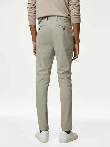 Marks & Spencer Světle šedé pánské chino kalhoty Marks & Spencer
