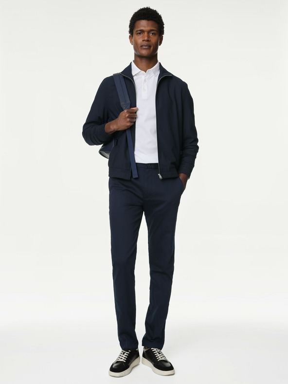 Marks & Spencer Chino kalhoty úzkého střihu Marks & Spencer námořnická modrá