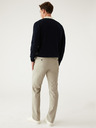 Marks & Spencer Béžové pánské strečové chino kalhoty Marks & Spencer