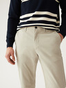 Marks & Spencer Béžové pánské strečové chino kalhoty Marks & Spencer