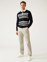 Marks & Spencer Béžové pánské strečové chino kalhoty Marks & Spencer