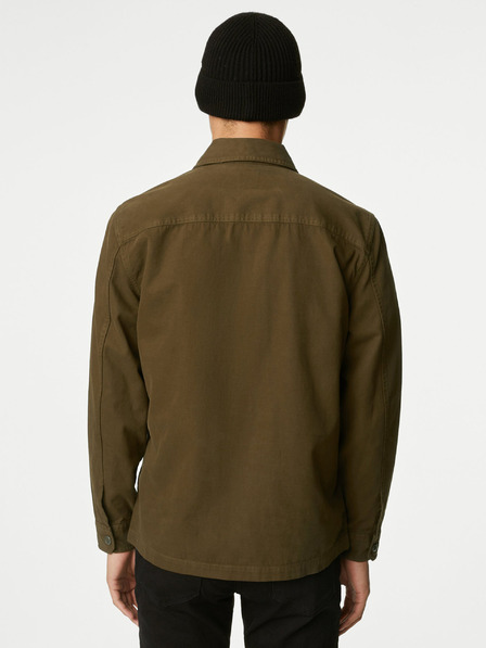 Marks & Spencer Khaki pánská svrchní košile Marks & Spencer