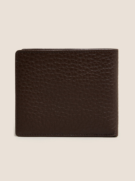 Marks & Spencer Tmavě hnědá kožená peněženka s technologií Cardsafe™ Marks & Spencer