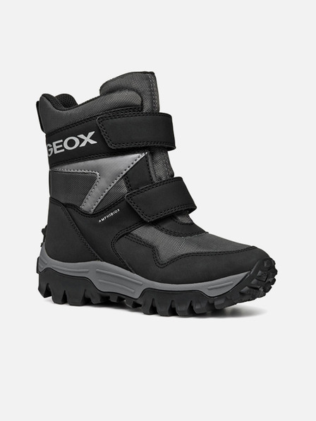 Geox Černá chlapecká kotníková obuv Geox Himalaya B ABX