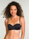 DIM Černá dámská podprsenka bez kostic Dim WIREFREE STRAPLESS BRA