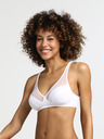 DIM Bílá dámská podprsenka bez kostic Dim GENEROUS WIREFREE BRA