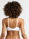 DIM Bílá dámská podprsenka bez kostic Dim GENEROUS WIREFREE BRA