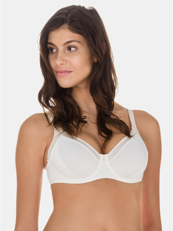 DIM Bílá dámská podprsenka Dim INVISIBLE GENEROUS BRA