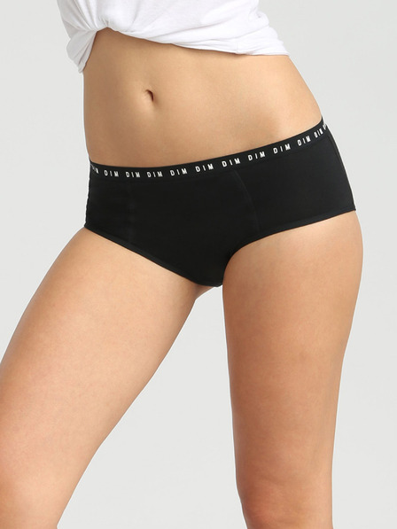 DIM Černé dámské noční menstruační kalhotky Dim MENSTRUAL NIGHT BOXER