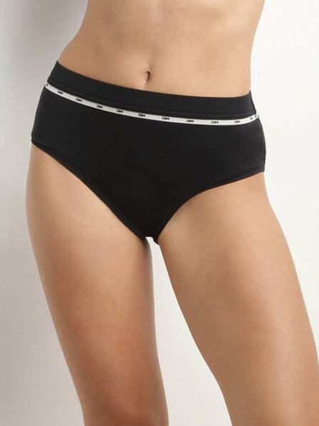 DIM Černé dámské kalhotky Dim Icons Highwaist