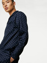 Marks & Spencer Tmavě modrá pánská puntíkovaná pyžamová souprava Marks & Spencer